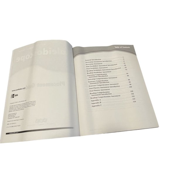 Kaleidoscope Placement Assessment Annotated Teachers Edition Levels B Reading - Picture 3 of 3